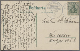 Deutsch-Neuguinea - Stempel: 1913, MARINE-SCHIFFSPOST, Vermessungsschiff SMS Pla - Duits-Nieuw-Guinea