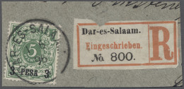 Deutsch-Ostafrika: 1893-1897, Krone/Adler Mit Einzeiligem Wertaufdruck, Partie A - Deutsch-Ostafrika