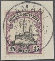 Deutsch-Ostafrika: 1906-1908, Kaiseryacht Ohne Wz., 45 H. In Sieben Exemplaren, - Africa Orientale Tedesca