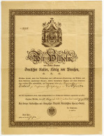Deutsch-Ostafrika - Besonderheiten: 1897, Reisepaß Als Urkunde (47,4 X 35,5 Cm) - Deutsch-Ostafrika