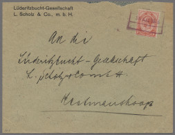 Deutsch-Südwestafrika - Stempel: 1916, AUS RAIL, Brief Der Lüderitzbucht-Gesells - Deutsch-Südwestafrika