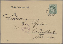 Deutsch-Südwestafrika - Stempel: 1918, LÜDERITZBUCHT, Georg V., 1/2 P. Auf Büche - Sud-Ouest Africain Allemand