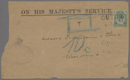 Deutsch-Südwestafrika - Stempel: 1916, OUTJO, Georg V., 1/2 P. Auf Links Leicht - África Del Sudoeste Alemana