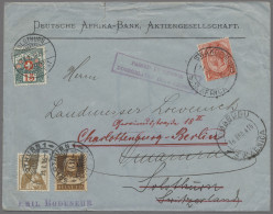 Deutsch-Südwestafrika - Stempel: 1915, SWAKOPMUND, Firmenumschlag, Frankiert Mit - Sud-Ouest Africain Allemand