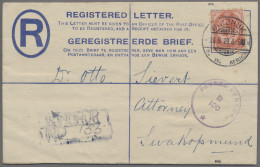 Deutsch-Südwestafrika - Stempel: 1919, WINDHUK, Ganzsachen-Einschreib-Umschlag 4 - Sud-Ouest Africain Allemand