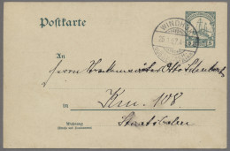 Deutsch-Südwestafrika - Besonderheiten: 1907, Ganzsachenkarte Kaiseryacht 5 Pfg. - Deutsch-Südwestafrika