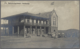 Deutsch-Südwestafrika - Besonderheiten: 1904, Bahnhofsgebäude Okahandja, Origina - Deutsch-Südwestafrika