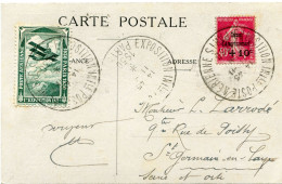 FRANCE CARTE POSTALE AVEC VIGNETTE "PARIS 1930 POSTE..." AFFRANCHIE AVEC LE N°266 (C.A.) DEPART PARIS 11-11-1930.... - 1927-31 Sinking Fund