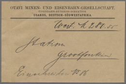 Deutsch-Südwestafrika - Besonderheiten: 1908ff., BAHNPOST / OTAVI-EISENBAHN, Per - Duits-Zuidwest-Afrika