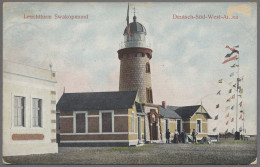 Deutsch-Südwestafrika - Besonderheiten: 1906, Ansichtskarte "Leuchtturm Swakopmu - Deutsch-Südwestafrika