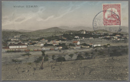 Deutsch-Südwestafrika - Besonderheiten: 1913, Bahnhofsgebäude Windhuk, Motiv Auf - Duits-Zuidwest-Afrika