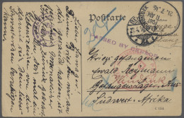 Deutsch-Südwestafrika - Besonderheiten: 1916, 21.4., Kriegsgefangenenpost, Karte - Deutsch-Südwestafrika
