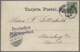 Deutsche Kolonien - Kamerun - Stempel: 1900, Krone/Adler, 5 Pfg. Mit Aufdruck "K - Kamerun