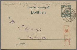 Deutsche Kolonien - Karolinen - Ganzsachen: 1900-1915, Drei Ganzsachen, Zum Eine - Isole Caroline