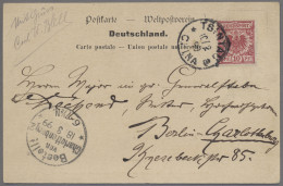 Deutsche Kolonien - Kiautschou-Vorläufer: 1899, Vorläufer 10 Pfennig "Krone/Adle - Kiauchau