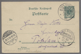 Deutsche Kolonien - Kiautschou - Ganzsachen: 1900, Deutsches Reich 5 Pfg.-Ganzsa - Kiautchou