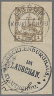 Deutsche Kolonien - Kiautschou - Stempel: LITSUN; Kaiseryacht 1 Cent Entwertet " - Kiaochow