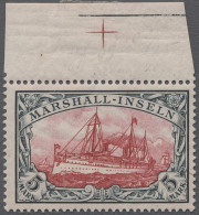Deutsche Kolonien - Marshall-Inseln: 1901, Kaiseryacht Ohne Wz., 5 Mark Grünschw - Marshall