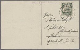 Deutsche Kolonien - Marshall-Inseln - Stempel: 1913, Gruß-Ansichtskarte Aus Naur - Marshalleilanden