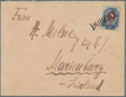 Deutsche Besetzung I. WK: Postgebiet Ober. Ost - Dorpat: 1918, Kleines Kuvert, F - Besetzungen 1914-18