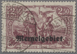 Memel: 1920, Freimarke 2,50 Mark In Der Farbvariante Dunkelbräunlichlila, Entwer - Klaipeda 1923