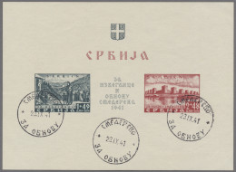 Dt. Besetzung II WK - Serbien: 1941. "Semendria"-Blöcke Gestempelt Mit Entsprech - Besetzungen 1938-45