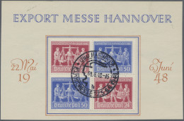 Alliierte Besetzung - Gemeinschaftsausgaben: 1948, "Exportmesse Hannover" Vierer - Autres & Non Classés