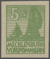 Sowjetische Zone - Mecklenburg-Vorpommern: 1946, Abschiedsserie 5 Pfg. In Der Se - Sonstige & Ohne Zuordnung