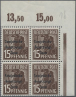 Sowjetische Zone - Allgemeine Ausgaben: 1948, 15 Pf Pflanzer Mit Maschinenaufdru - Autres & Non Classés