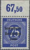 Sowjetische Zone - Allgemeine Ausgaben: 1948, Maschinenaufdruck 75 Pfg. Schwärzl - Sonstige & Ohne Zuordnung