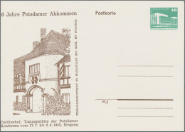 DDR - Privatganzsachen: 1985, Privatganzsachenkarten 10 Pfg. Kleine Bauwerke "40 - Autres & Non Classés