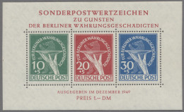 Berlin: 1949, Währungsgeschädigtenblock In Sehr Guter Postfrischer Erhaltung. Mi - Unused Stamps