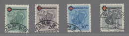 Französische Zone - Rheinland Pfalz: 1949, Rotes Kreuz 4 Werte Komplett, Gestemp - Sonstige & Ohne Zuordnung
