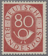 Bundesrepublik Deutschland: 1952, 80 Pf. Posthorn Mit Liegendem Wasserzeichen, E - Neufs