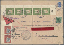 Bundesrepublik Deutschland: 1953, "IFRABA 1953" 10 + 2 Pf. Im Senkrechtem Fünfer - Briefe U. Dokumente