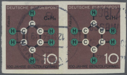 Bundesrepublik Deutschland: 1964, 10 Pfg. Technik Und Wissenschaft "Benzolformel - Gebruikt