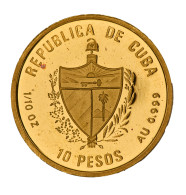 Kuba - Anlagegold: 1990, 10 Pesos Zu Den "Olympischen Spielen 1992" In Barcelona - Kuba