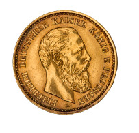Preußen - Anlagegold: 1888, "Friedrich III." 10 Mark Aus 900er Gold In Sehr Schö - 5, 10 & 20 Mark Gold