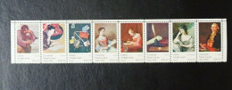 USA Mi 1137-1144 ** , Sc 1530-1537 A MNH , Gemälde - Unused Stamps