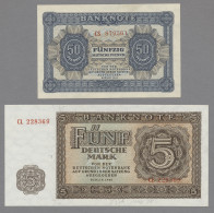 Deutschland - DDR: 1948-1975, Partie Von 23 Verschiedenen Banknoten In überwiege - Autres & Non Classés