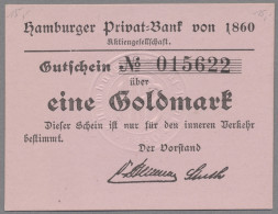 Deutschland - Notgeld - Hamburg: 1923, Partie Von 8 Verschiedenen Notgeldscheine - Lokale Ausgaben