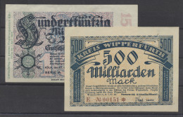 Deutschland - Notgeld - Rheinland: 1918-1923, Partie Von 13 Notgeldscheinen Mit - Lokale Ausgaben