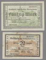 Deutschland - Notgeld - Schleswig-Holstein: SONDERBURG; 1918, Partie Von 3 Gebra - Lokale Ausgaben