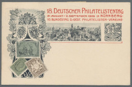 Bayern - Privatganzsachen: 1903-1913, Partie Von 8 Privatganzsachen, Davon Sind - Sonstige & Ohne Zuordnung