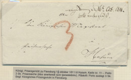 Schleswig-Holstein - Vorphilatelie: 1800-1815, Dänische Militärpost, Eine Mit De - Préphilatélie