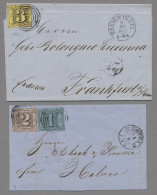 Thurn & Taxis - Marken Und Briefe: 1851-1866 (ca.), Sammlung Von 15 Frankierten - Autres & Non Classés