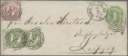 Thurn & Taxis - Marken Und Briefe: 1865/1874 (ca.), Partie Von 13 Besseren Beleg - Autres & Non Classés
