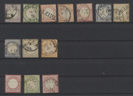 Deutsches Reich - Brustschild: 1872, überwiegend Gestempelte Kleine Partie Auf E - Collections