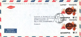 Ethiopia Cover Sent To Denmark 9-5-1972 Adulis Pottery - Etiopia