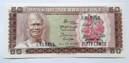 SIERRA LEONE  - 50 CENTS - P 4E  (1984) - UNC -  BANKNOTES - PAPER MONEY - Sierra Leone